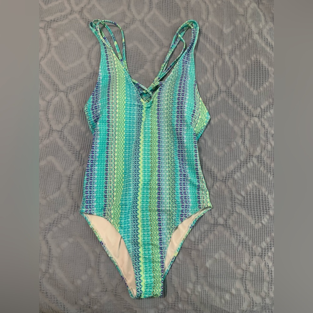 One piece printed swimsuit